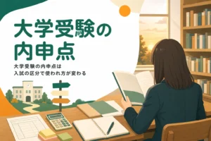 大学受験の内申点（調査書）が一般選抜・総合型選抜・学校推薦型選抜でどう使われるかを解説する記事のアイキャッチ