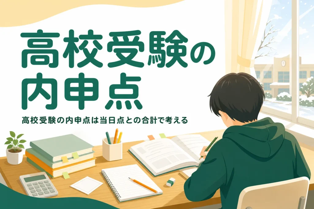 高校受験の内申点が入試でどう使われ、当日点とどう合わせて見られるかを解説する記事のアイキャッチ