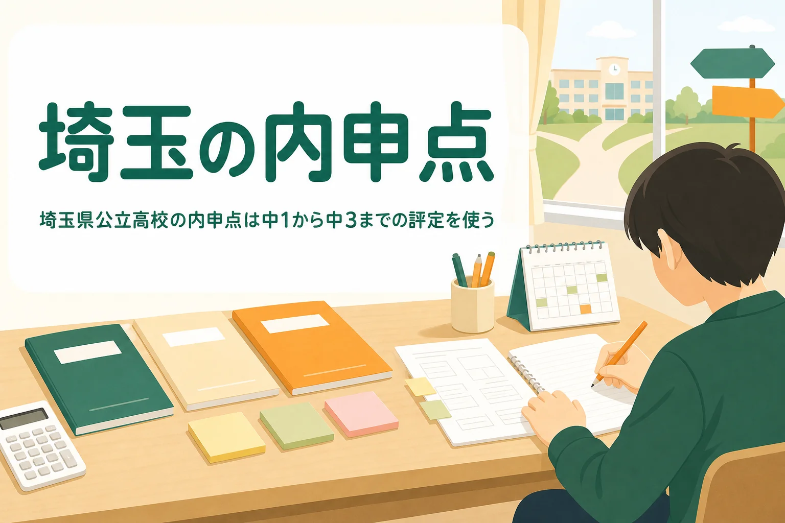 埼玉県公立高校の内申点の学年の比重と調査書の扱いを解説する記事のアイキャッチ