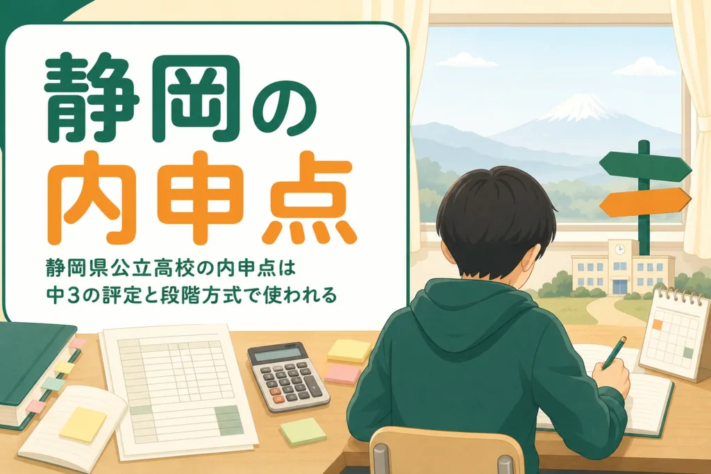 静岡県公立高校の内申点の扱いと選抜のしくみを解説する記事のアイキャッチ